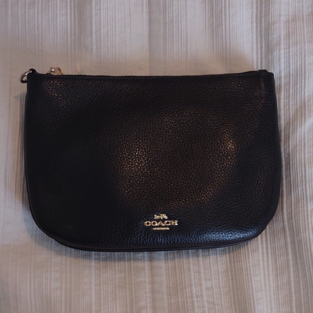 Coach Black Pebbled Leather Cross Body Bag